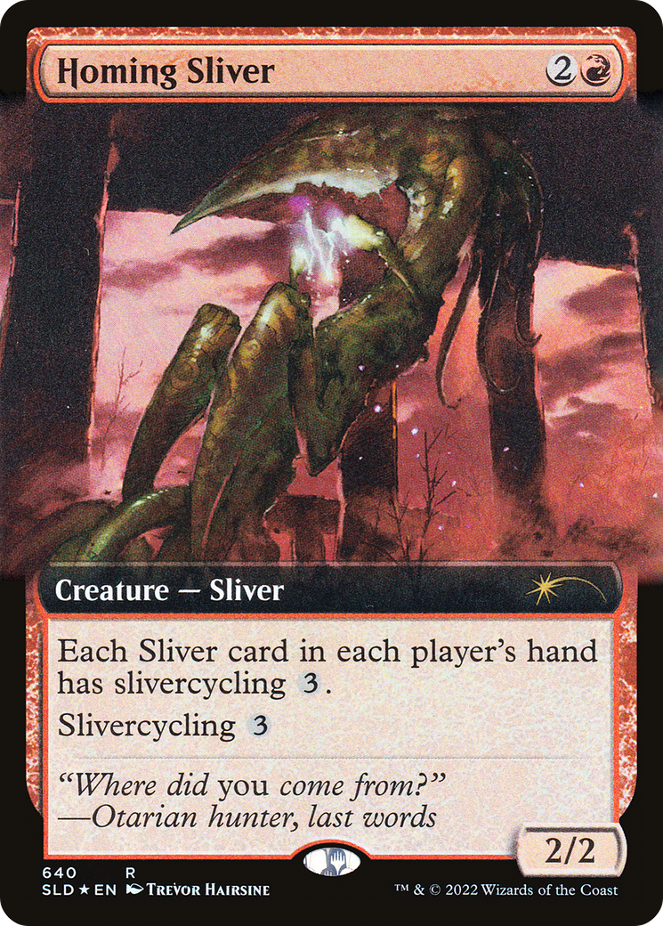 Homing Sliver (Extended Art) [Secret Lair Drop Promos] | Total Play