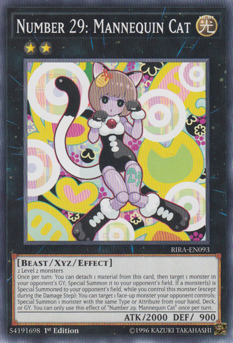 Number 29: Mannequin Cat [RIRA-EN093] Common | Total Play