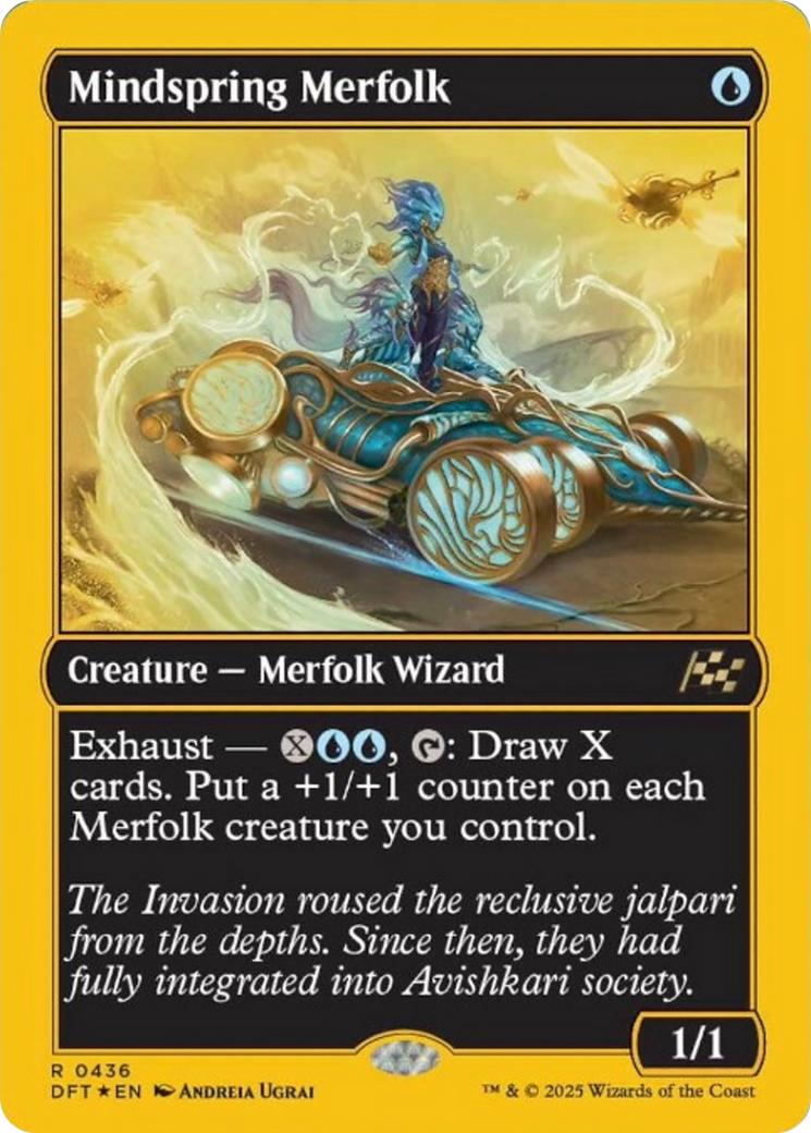 Mindspring Merfolk (First-Place Foil) [Aetherdrift] | Total Play