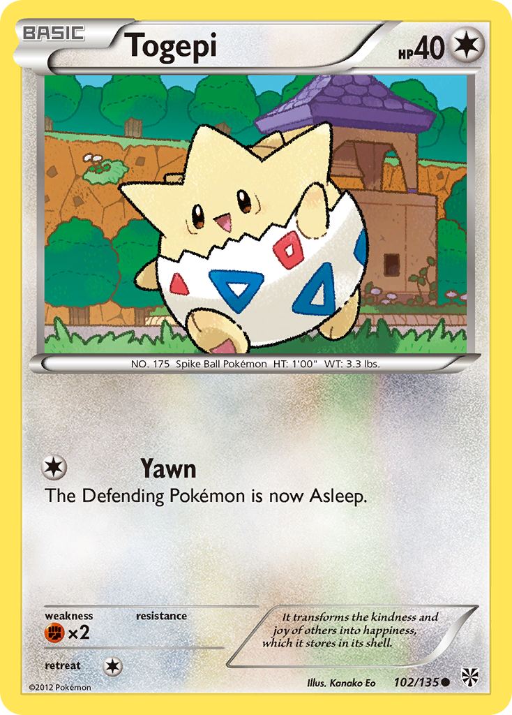 Togepi (102/135) [Black & White: Plasma Storm] | Total Play
