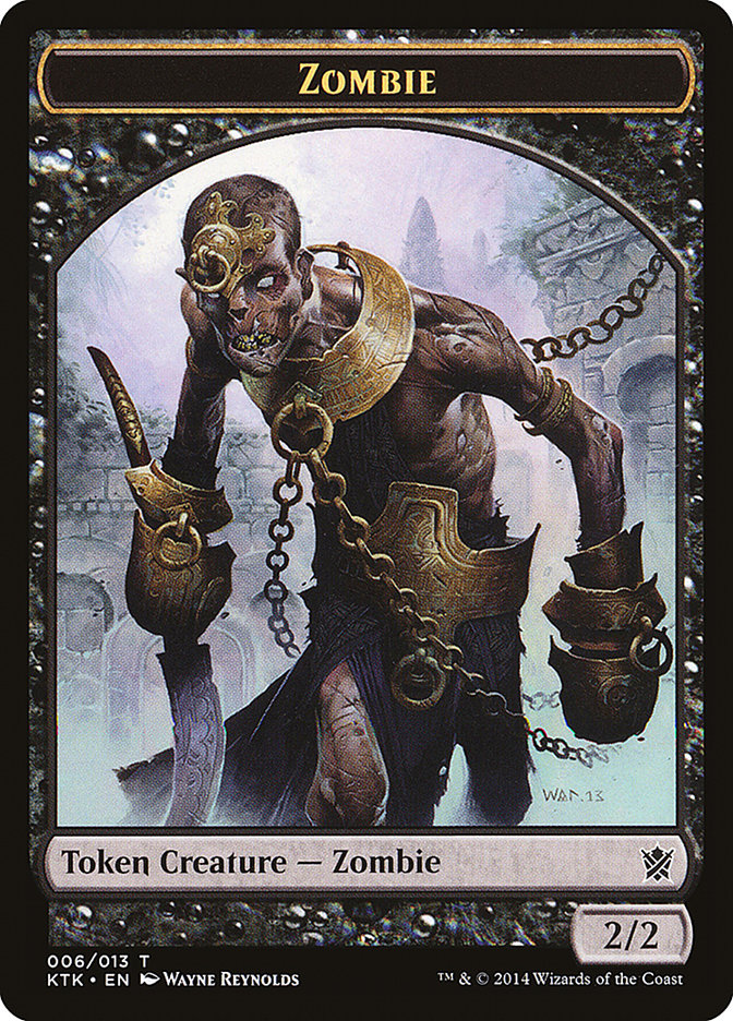 Zombie Token [Khans of Tarkir Tokens] | Total Play