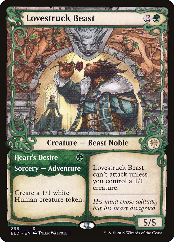 Lovestruck Beast // Heart's Desire (Showcase) [Throne of Eldraine] | Total Play