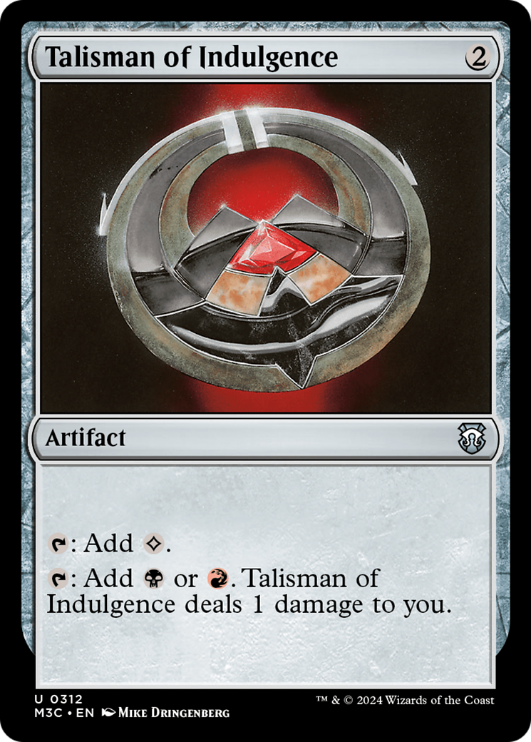 Talisman of Indulgence [Modern Horizons 3 Commander] | Total Play