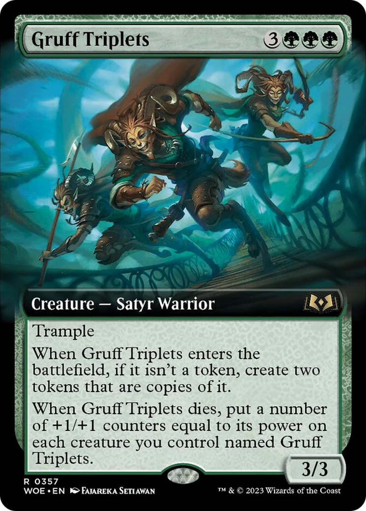 Gruff Triplets (Extended Art) [Wilds of Eldraine] | Total Play