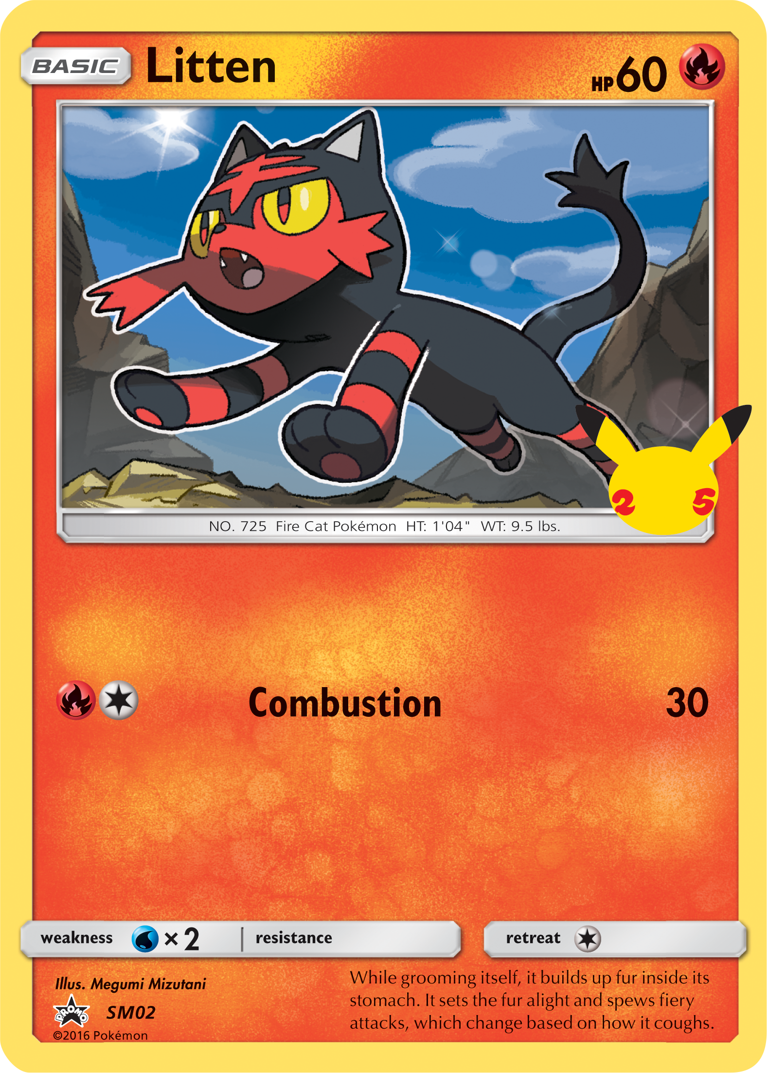 Litten (SM02) (Jumbo Card) [First Partner Pack] | Total Play