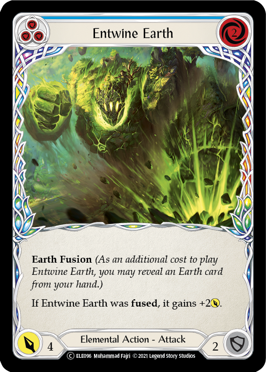 Entwine Earth (Blue) [U-ELE096] (Tales of Aria Unlimited)  Unlimited Rainbow Foil | Total Play