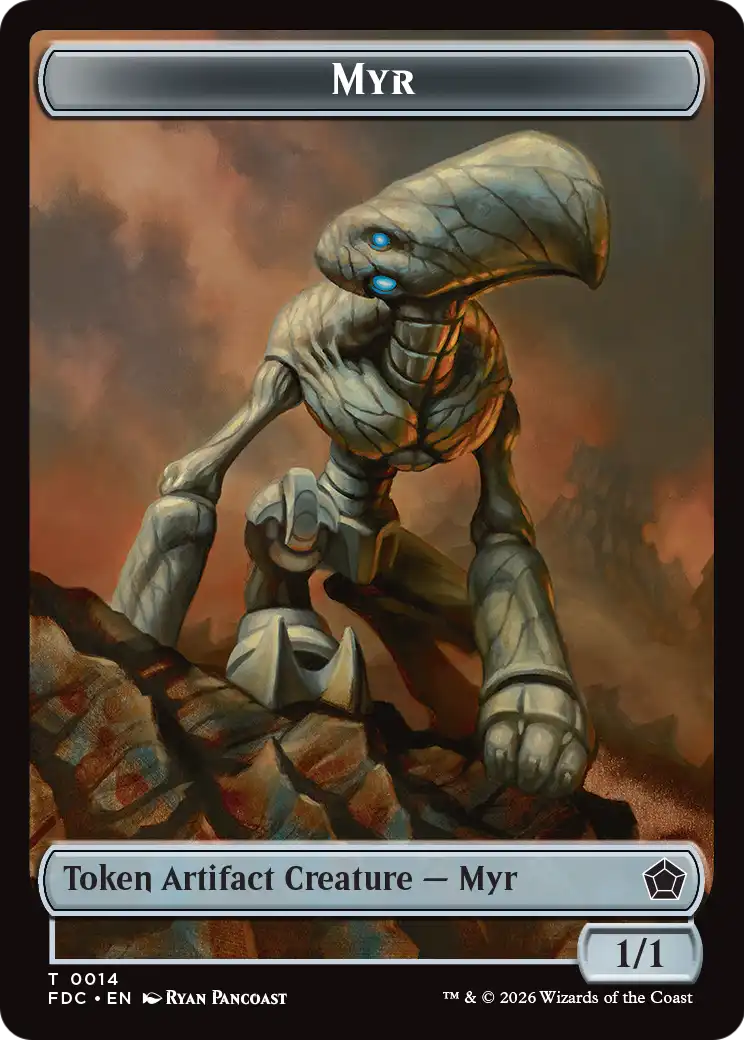 Thopter // Myr Double-Sided Token [Foundations Commander Tokens] | Total Play
