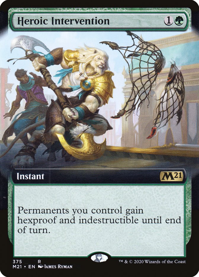 Heroic Intervention (Extended Art) [Core Set 2021] | Total Play