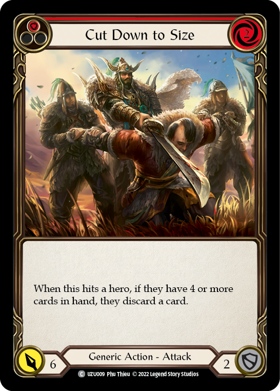 Cut Down to Size (Red) [UZU009] (Outsiders Uzuri Blitz Deck) | Total Play