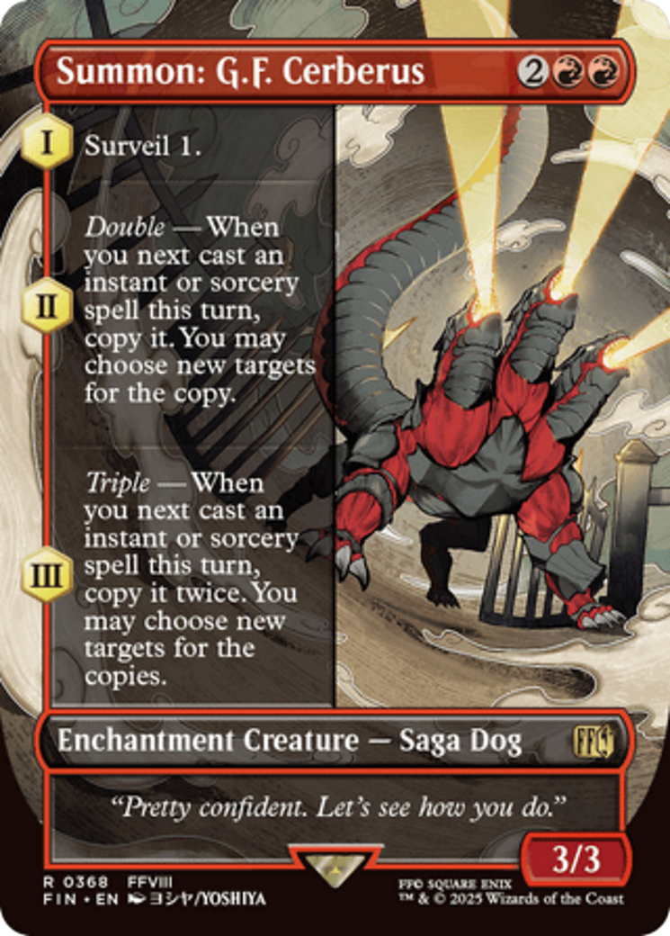 Summon: G.F. Cerberus (Borderless) [FINAL FANTASY] | Total Play