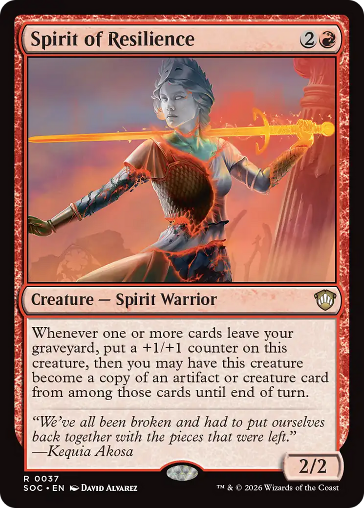 Spirit of Resilience [Secrets of Strixhaven Commander] | Total Play
