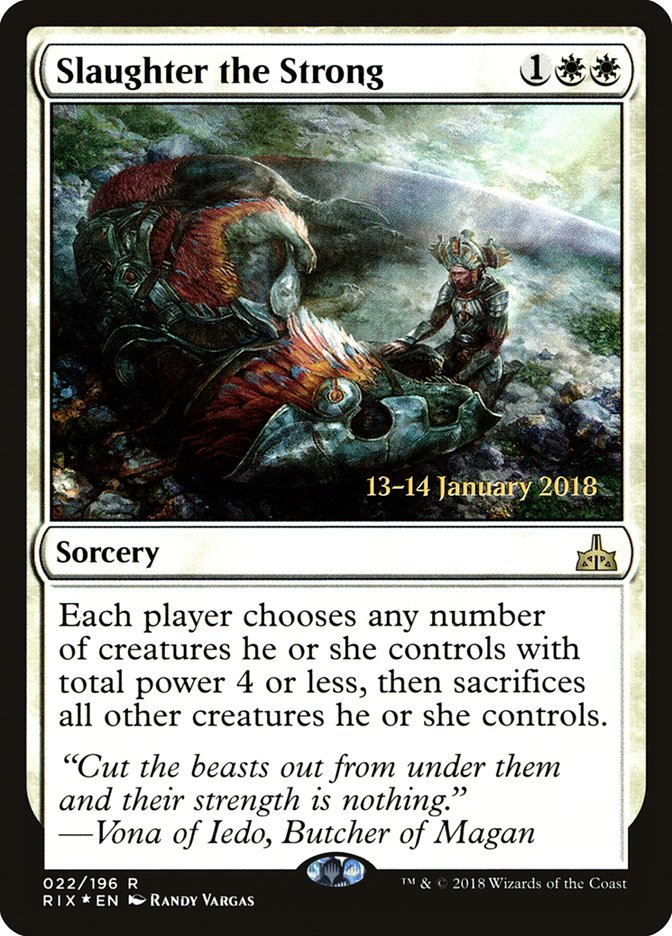 Slaughter the Strong [Rivals of Ixalan Prerelease Promos] | Total Play