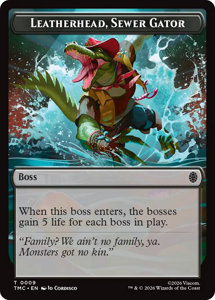 Leatherhead, Sewer Gator [Teenage Mutant Ninja Turtles Commander Tokens] | Total Play