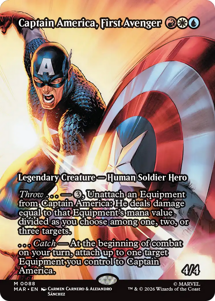 Captain America, First Avenger (Borderless) [Marvel Universe: Eternal-Legal] | Total Play