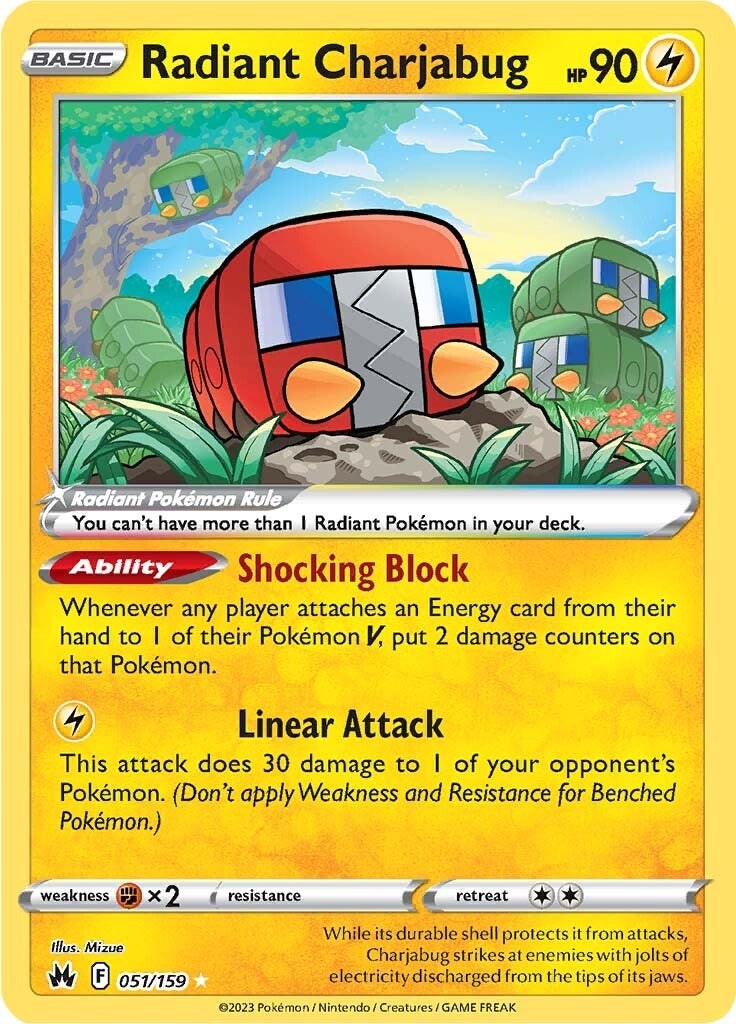 Radiant Charjabug (051/159) [Sword & Shield: Crown Zenith] | Total Play