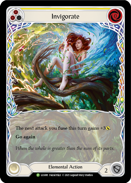 Invigorate (Yellow) [LGS081] (Promo)  Rainbow Foil | Total Play