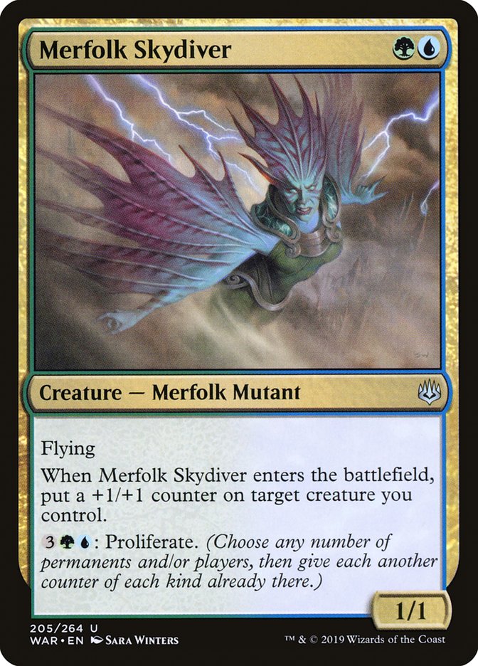 Merfolk Skydiver [War of the Spark] | Total Play