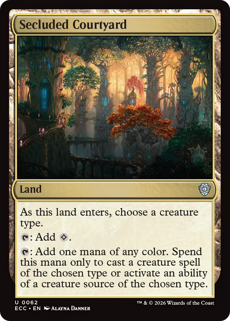 Secluded Courtyard [Lorwyn Eclipsed Commander] | Total Play