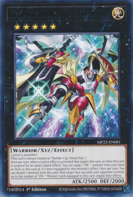 Ultimate Dragonic Utopia Ray [MP22-EN081] Rare | Total Play