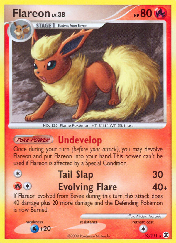 Flareon (19/111) [Platinum: Rising Rivals] | Total Play