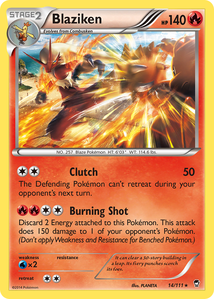 Blaziken (14/111) [XY: Furious Fists] | Total Play