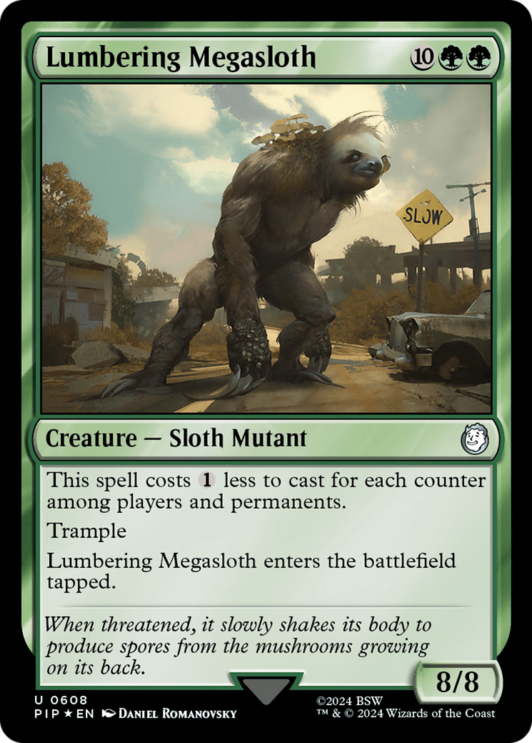 Lumbering Megasloth (Surge Foil) [Fallout] | Total Play