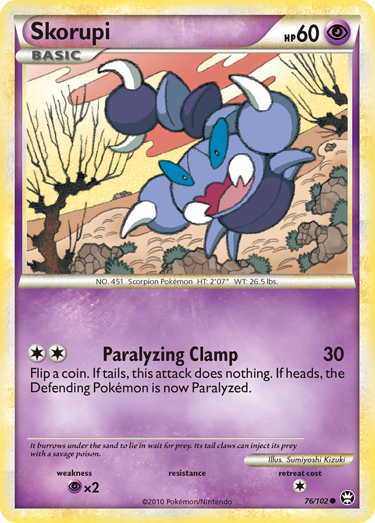 Skorupi (76/102) [HeartGold & SoulSilver: Triumphant] | Total Play