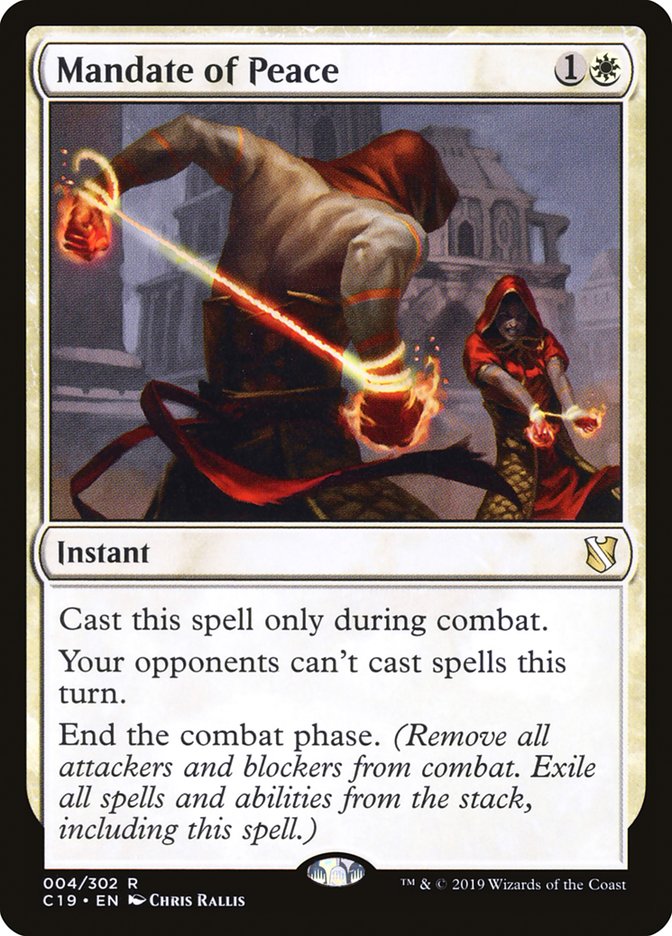Mandate of Peace [Commander 2019] | Total Play