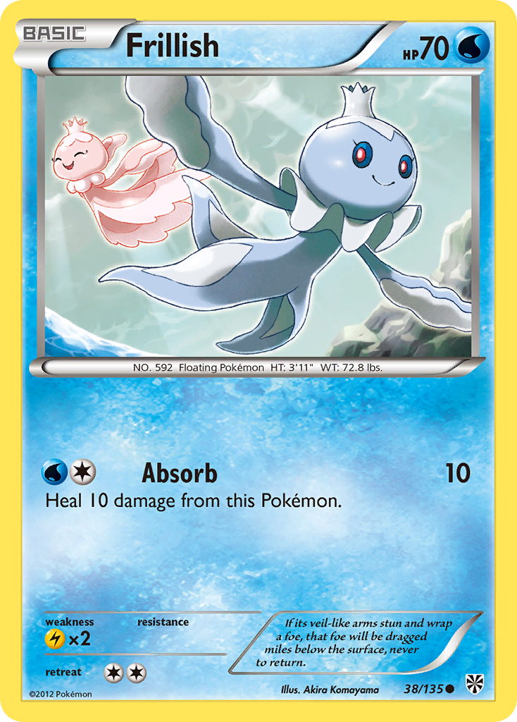 Frillish (38/135) [Black & White: Plasma Storm] | Total Play