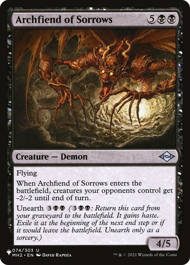 Archfiend of Sorrows [The List] | Total Play