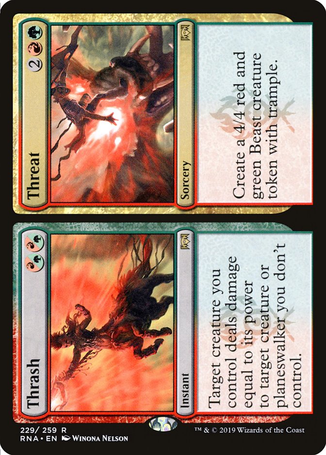 Thrash // Threat [Ravnica Allegiance] | Total Play
