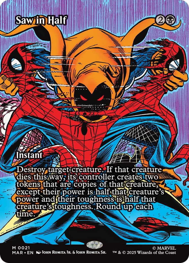 Saw in Half (Borderless) [Marvel's Spider-Man: Eternal-Legal] | Total Play