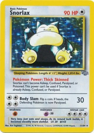 Snorlax (11/64) [Jungle Unlimited] | Total Play