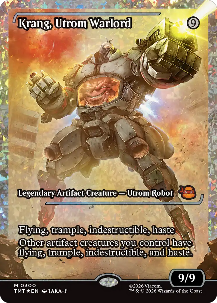 Krang, Utrom Warlord (Showcase) (Fracture Foil) [Teenage Mutant Ninja Turtles] | Total Play