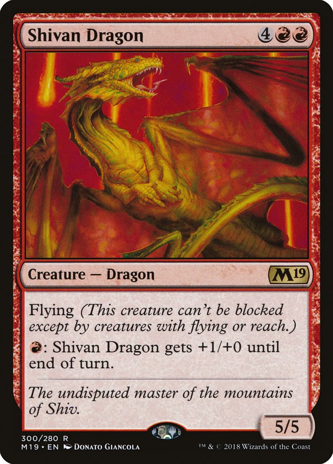 Shivan Dragon [Core Set 2019] | Total Play