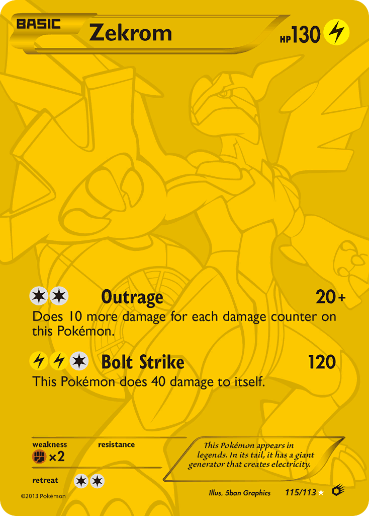 Zekrom (115/113) [Black & White: Legendary Treasures] | Total Play