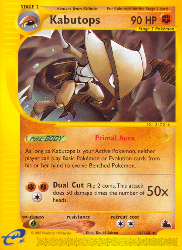 Kabutops (14/144) [Skyridge] | Total Play