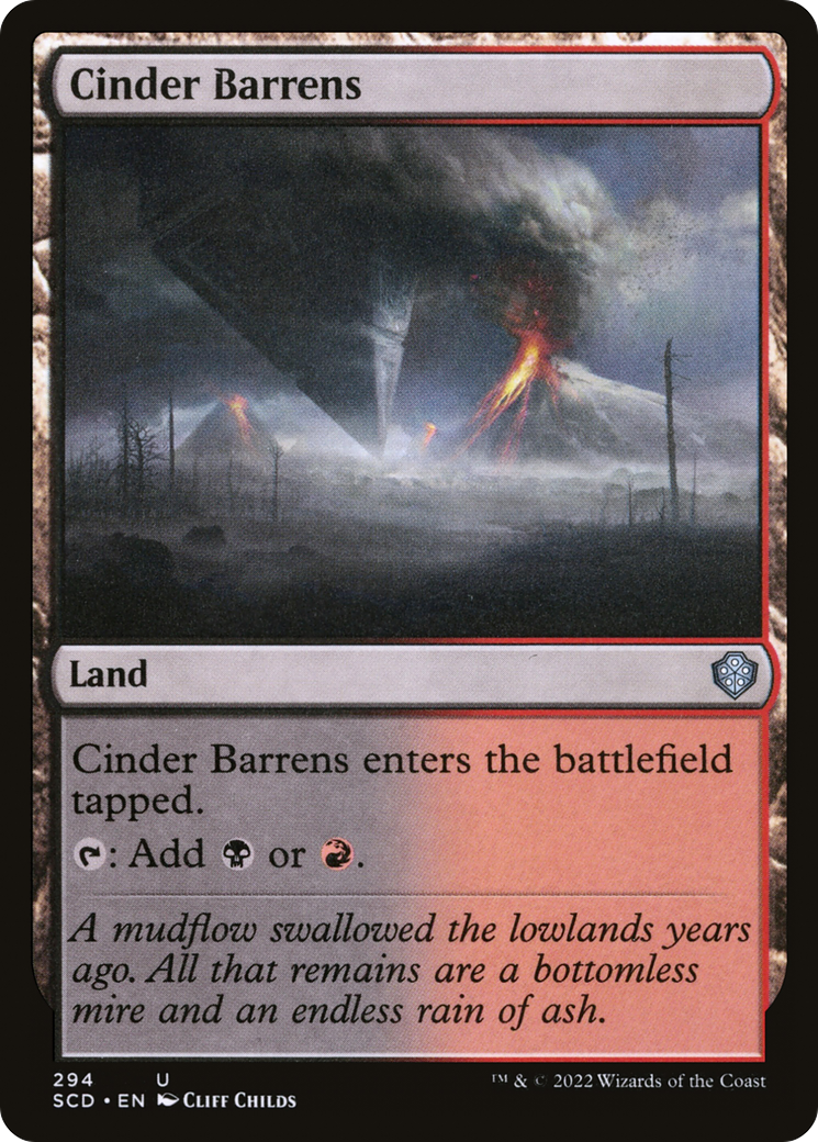 Cinder Barrens [Starter Commander Decks] | Total Play