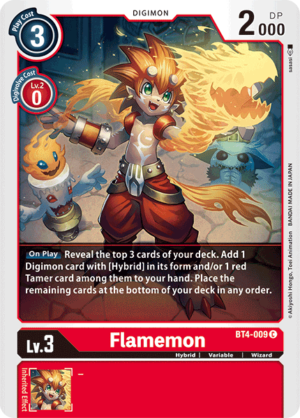 Flamemon [BT4-009] [Great Legend] | Total Play