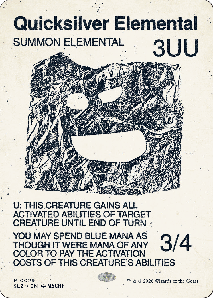 Quicksilver Elemental (0029) [Secret Lair x MSCHF: The Zeta Set] | Total Play