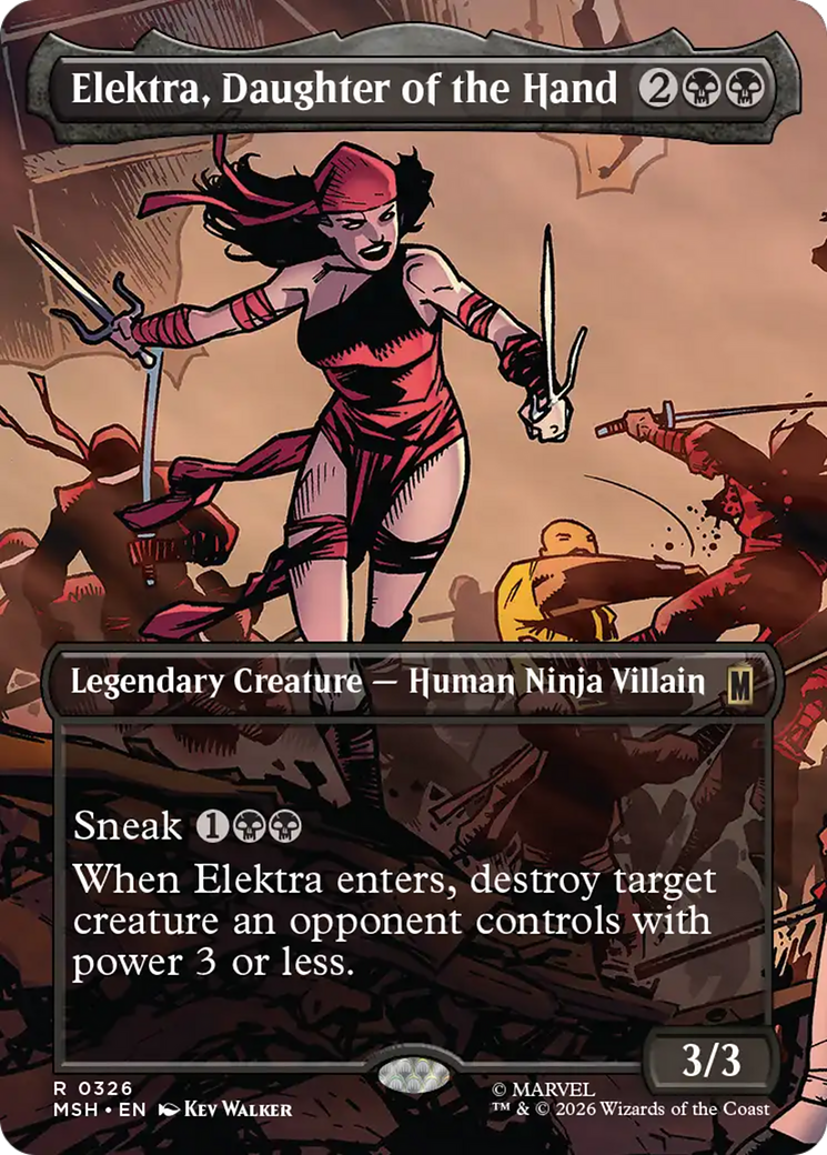 Elektra, Daughter of the Hand (Borderless) [Marvel Super Heroes] | Total Play