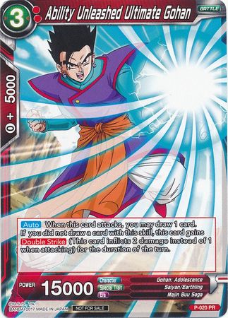 Ability Unleashed Ultimate Gohan (P-020) [Promotion Cards] | Total Play