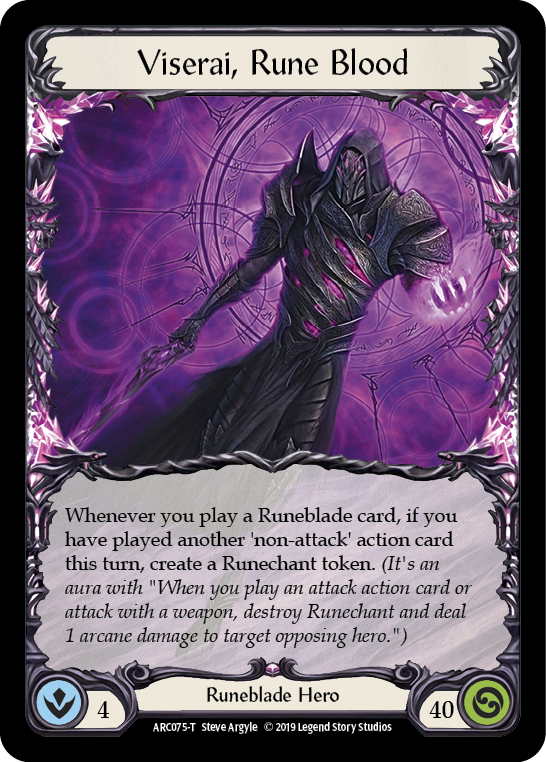 Viserai // Viserai, Rune Blood [ARC076-T // ARC075-T] (Arcane Rising)  1st Edition Normal | Total Play
