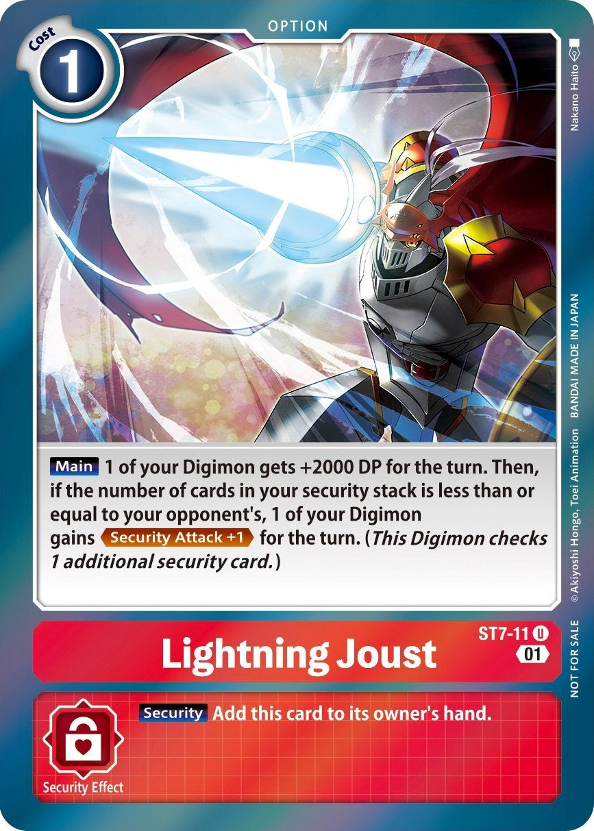 Lightning Joust [ST7-11] (Gen Con 2022) [Starter Deck: Gallantmon Promos] | Total Play