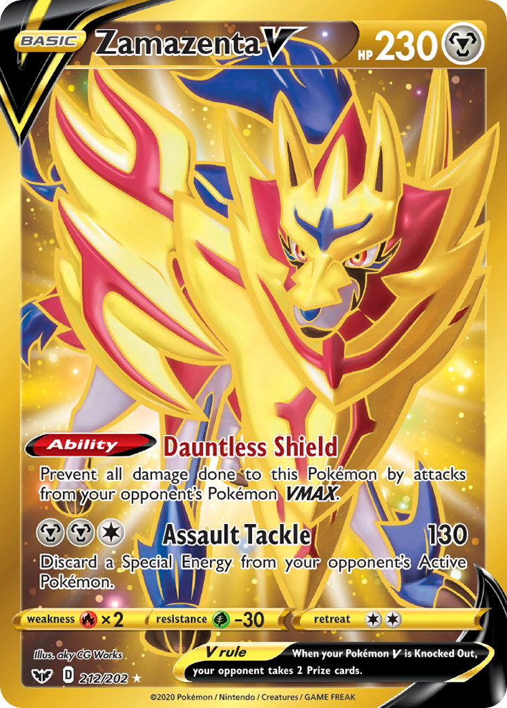 Zamazenta V (212/202) [Sword & Shield: Base Set] | Total Play