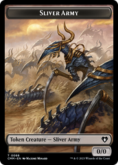 Sliver Army // Sliver Double-Sided Token [Commander Masters Tokens] | Total Play