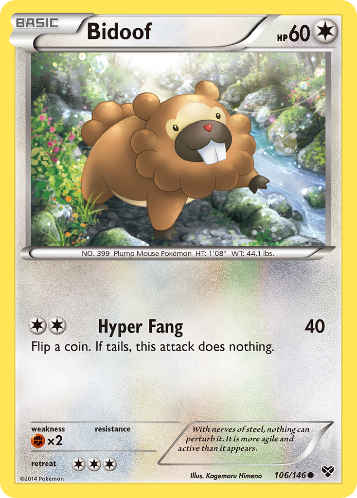 Bidoof (106/146) [XY: Base Set] | Total Play