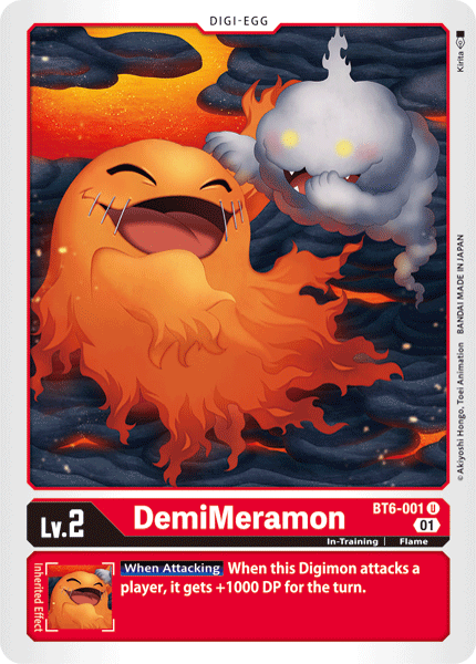 DemiMeramon [BT6-001] [Double Diamond] | Total Play