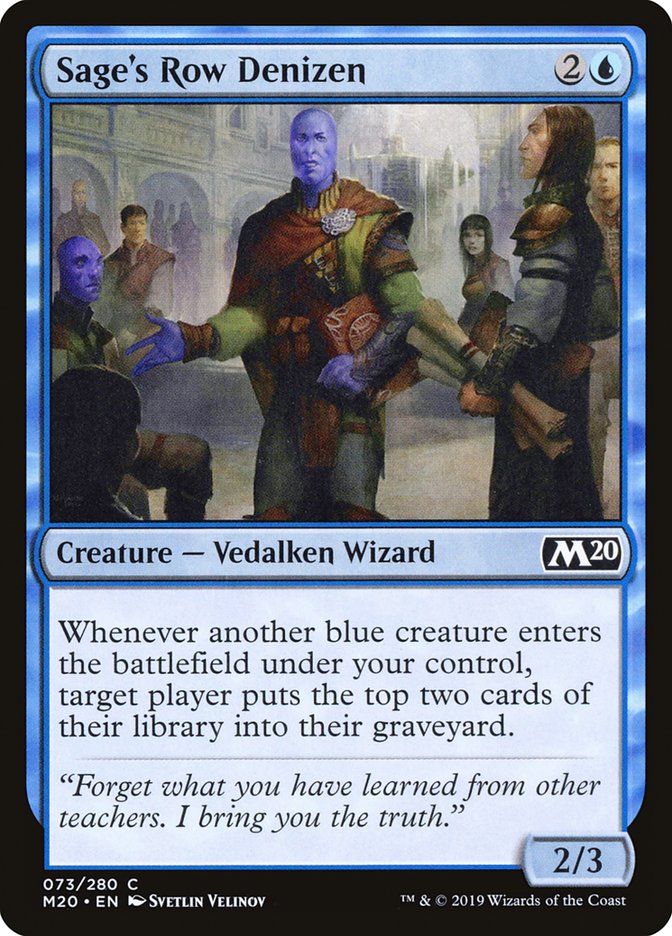 Sage's Row Denizen [Core Set 2020] | Total Play