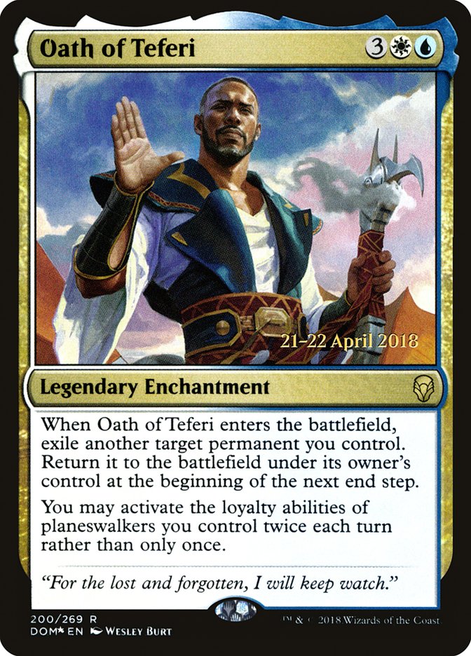 Oath of Teferi [Dominaria Prerelease Promos] | Total Play